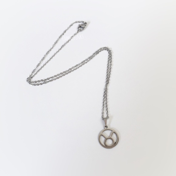 NWT Minimalist Taurus Zodiac Sign Stainless Steel Pendant Necklace ~ New Gift - Picture 4 of 11